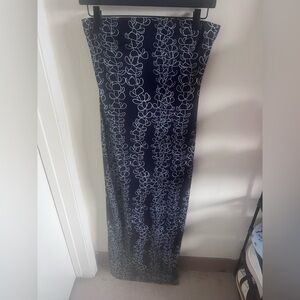 Elegant Black Floral Women's Maxi Dress